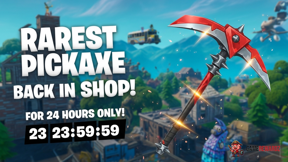Fortnite’s Rarest Pickaxe is Back in the Shop for 24 HOURS!